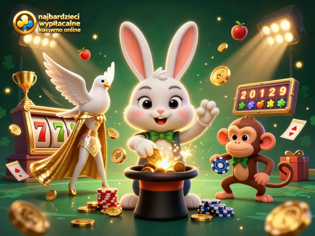 Experience the thrill of najbardziej wypłacalne kasyno online with our magical rabbit illustration featuring dynamic casino elements.