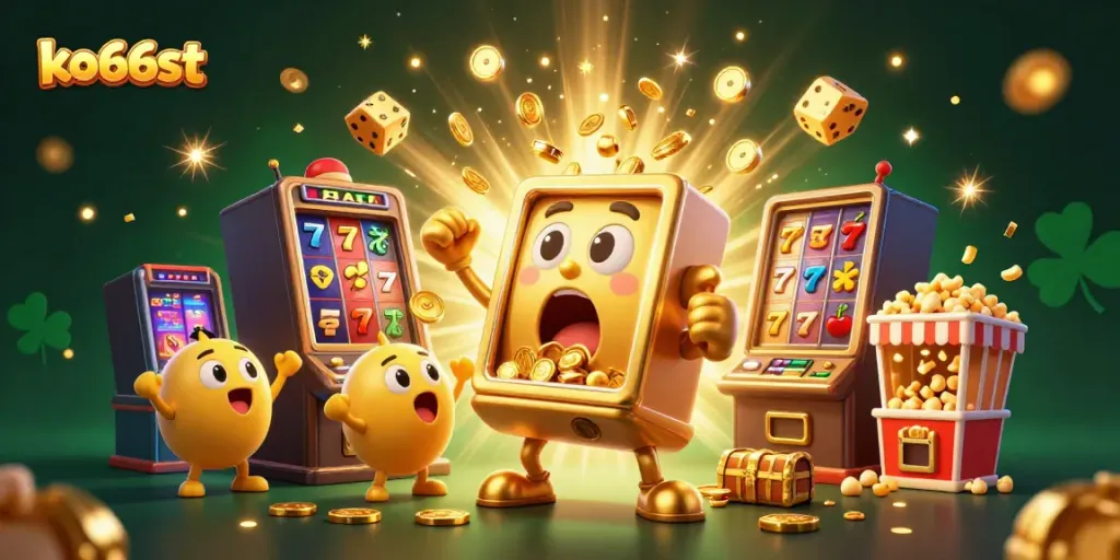 Experience a thrilling jackpot moment at ko66st with lively slot machines and golden surprises.