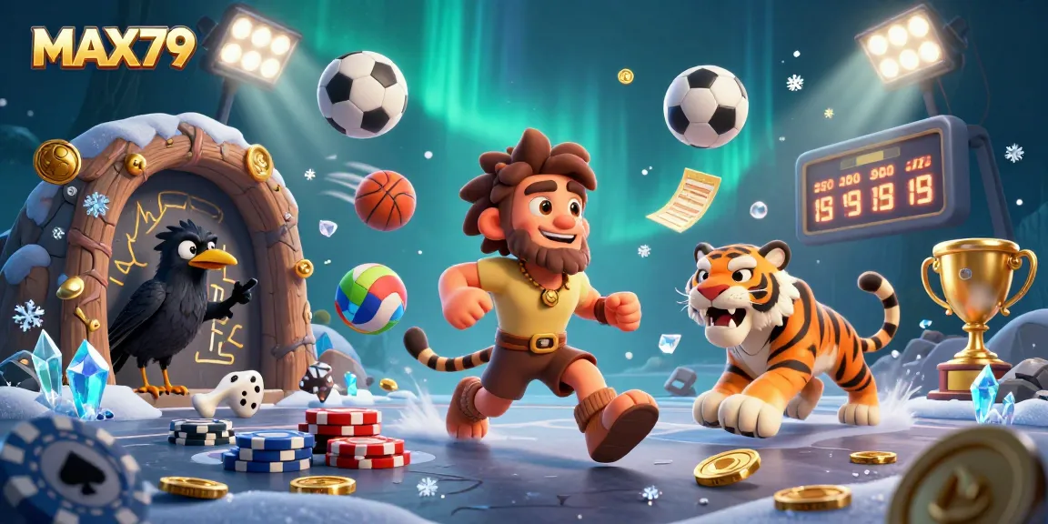 Experience thrilling gaming at MAX79, with a vibrant prehistoric casino featuring exciting sports elements.