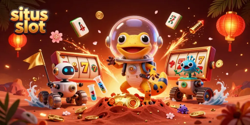 Spin the reels of situs slot for a chance to uncover hidden treasures in a cosmic casino adventure.