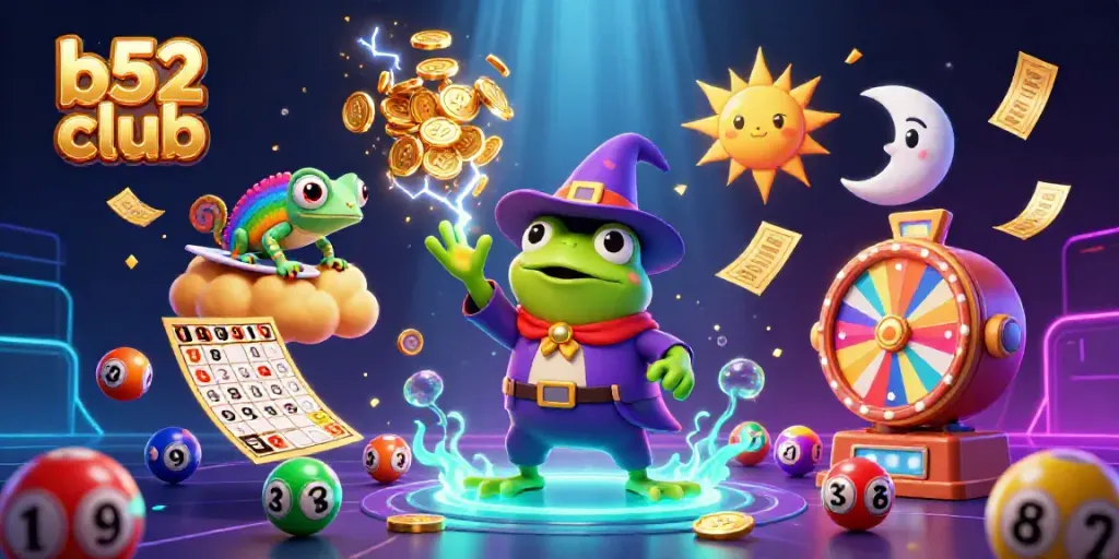 Experience thrilling jackpots at b52 club with golden coins and colorful game elements in action.