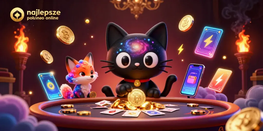 Engage with the excitement at najlepsze polskie kasyno online with a cosmic 3D casino scene.