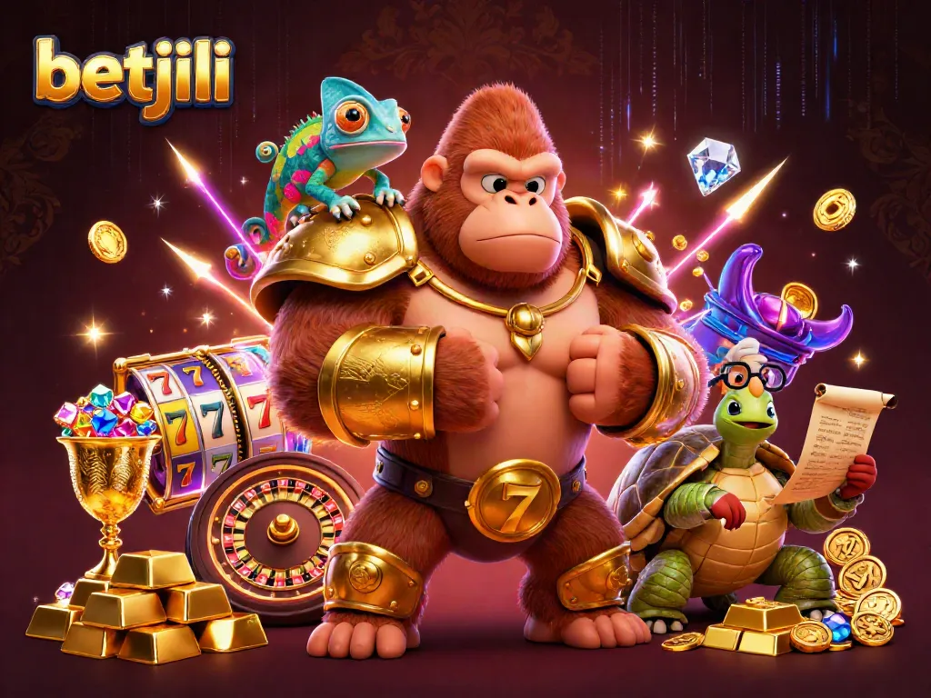 Experience thrilling gaming at Betjili with slots, casino action, and vivid 3D elements.
