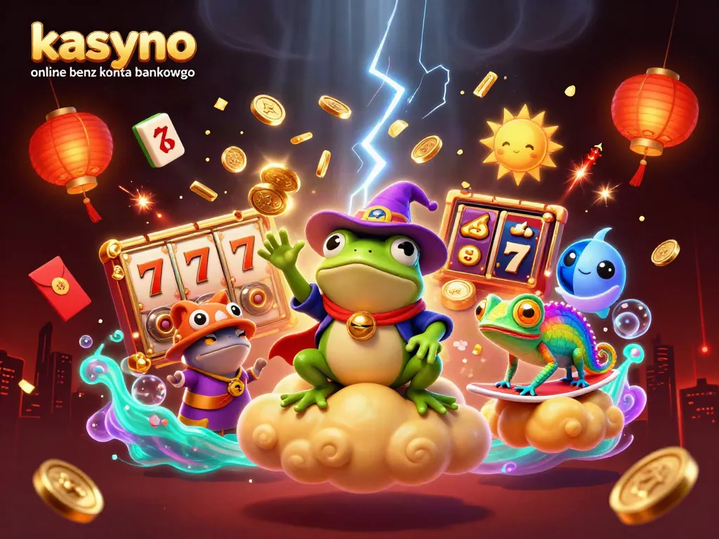 Engage with kasyno online bez konta bankowego in a vibrant scene featuring fantasy elements and rich casino imagery.