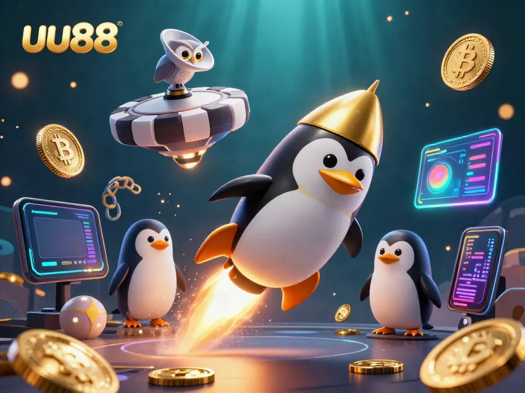 Experience thrilling gameplay with the uu88 casino, featuring vibrant characters and crypto elements.