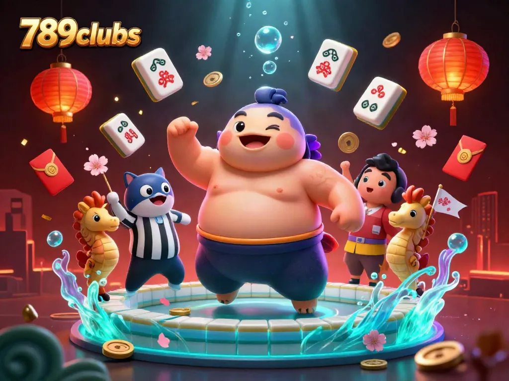 Engage with the vibrant world of 789clubs, featuring a lively underwater casino scene with a fugu and catfish characters.