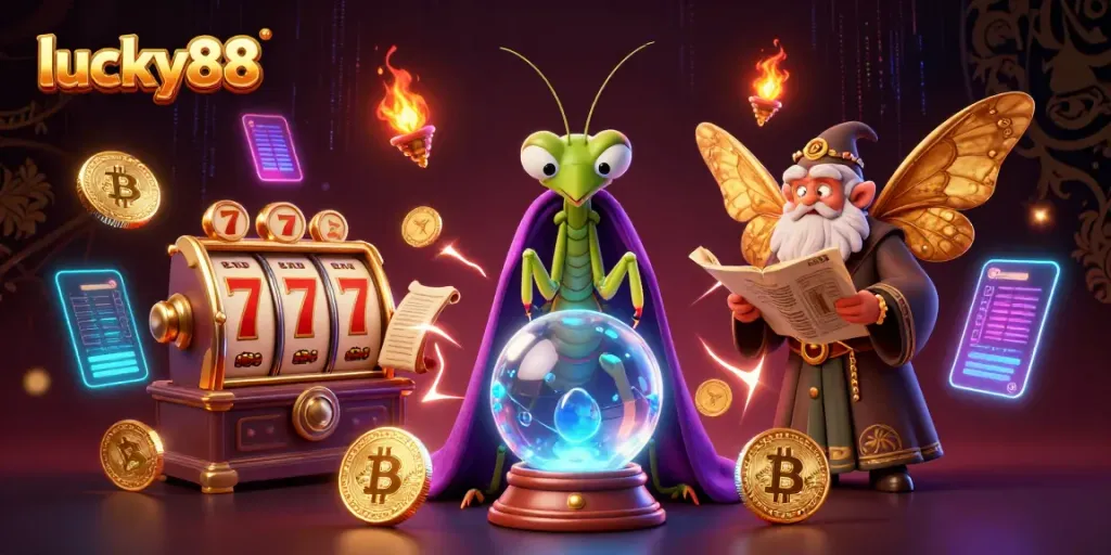 Experience thrilling wins with lucky88's dynamic casino adventure featuring vibrant character interactions.