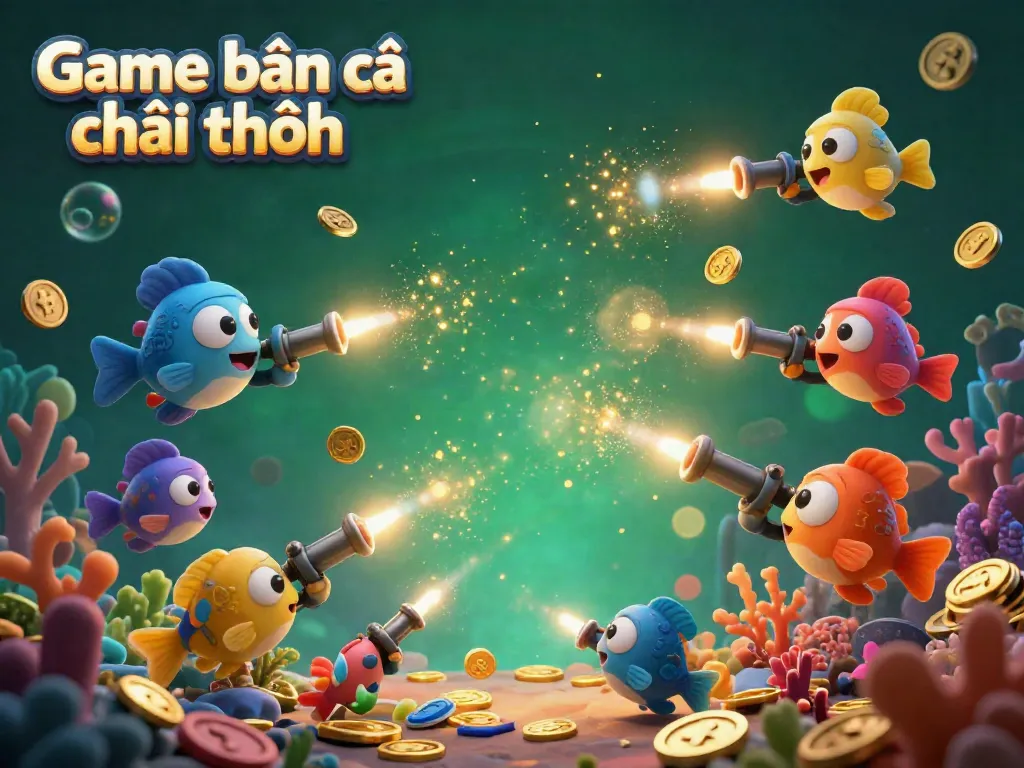 Experience thrilling underwater gameplay in Game bắn cá đổi thưởng with vibrant visuals and dynamic action.