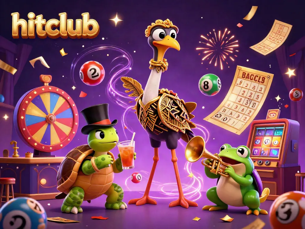 Experience vibrant celebrations at hitclub, featuring colorful games, lively characters, and festive confetti.