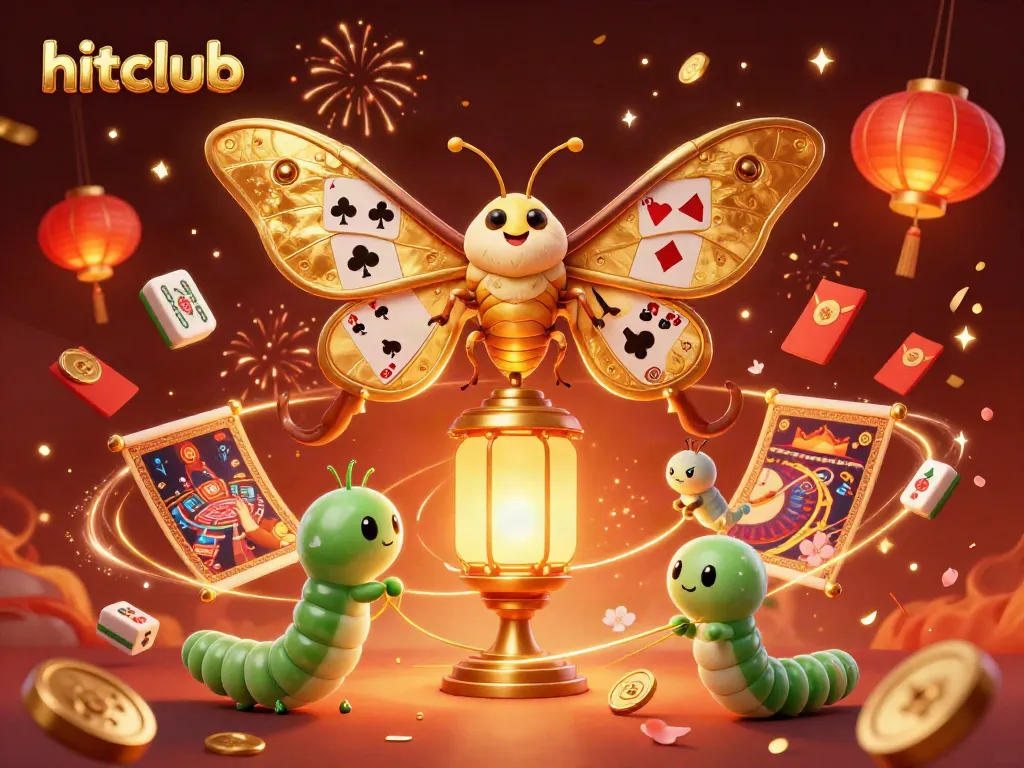 Explore hitclub with vibrant gaming elements showcasing excitement and luxury in this casino-themed illustration