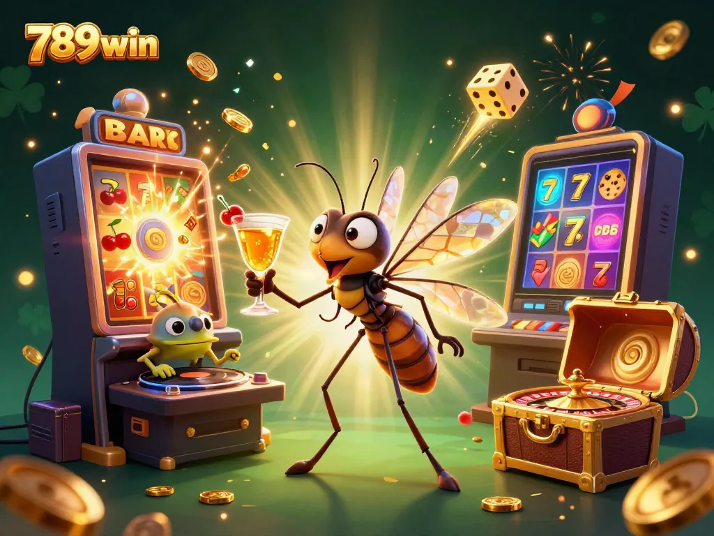 Experience thrilling gaming action with 789win in this vibrant casino scene featuring dynamic characters and jackpot excitement.
