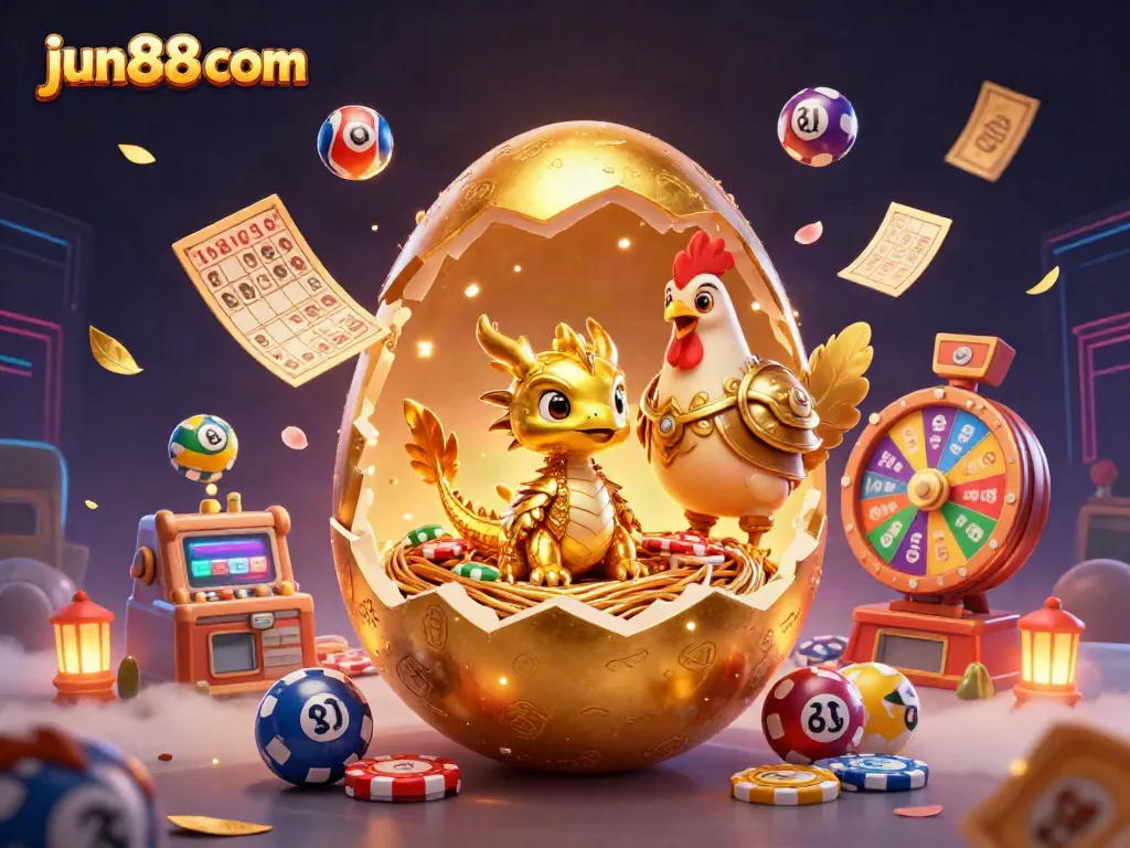 Experience the thrill of jun88 com with vibrant casino games and a magical golden dragon.